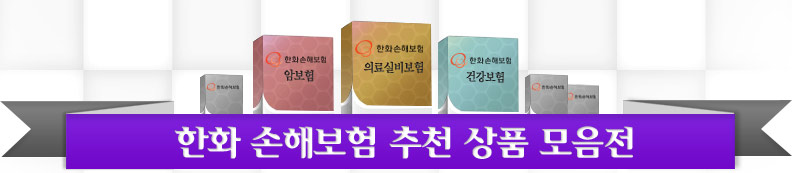 한화 손해보험 베스트 상품 모음전